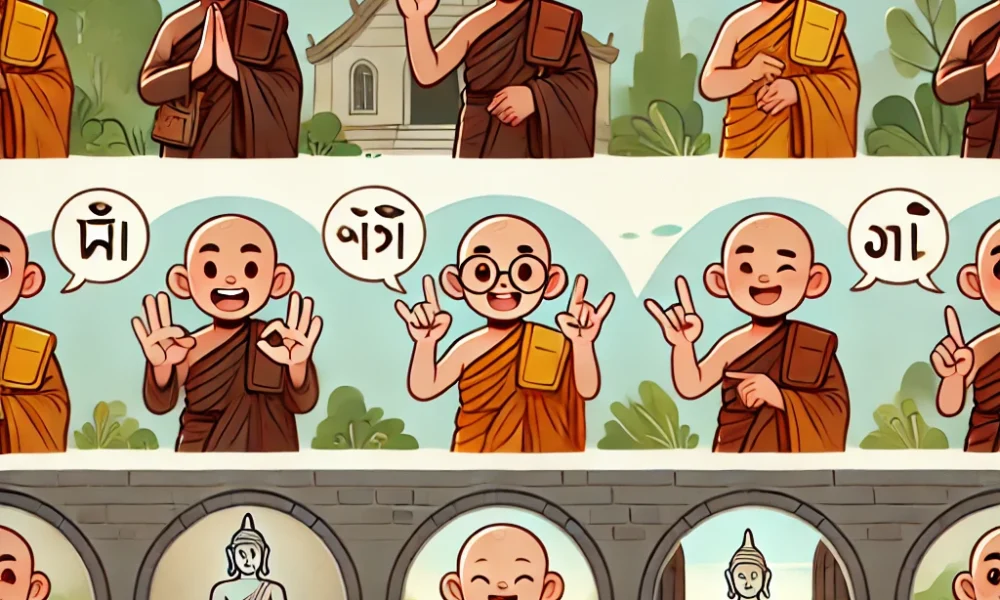 can monks who vow silence use asl