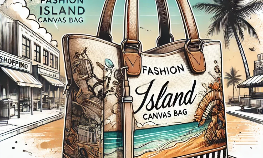 fashion island canvas bag